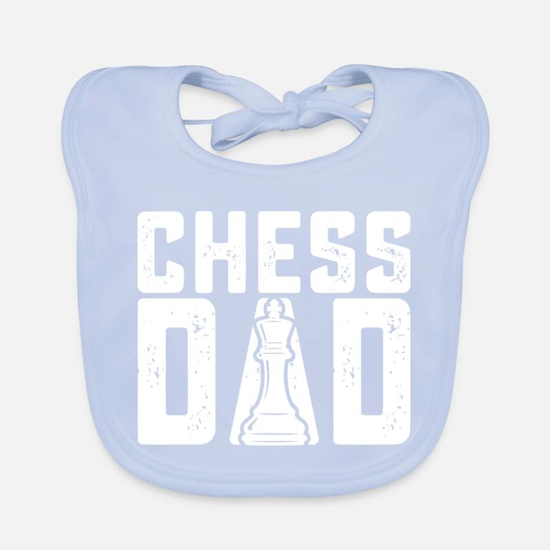 Chess Dad Design Chess Father Bavoir bio Bébé