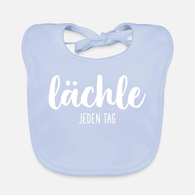 lächle jeden Tag Motivation Baby Bio-Lätzchen