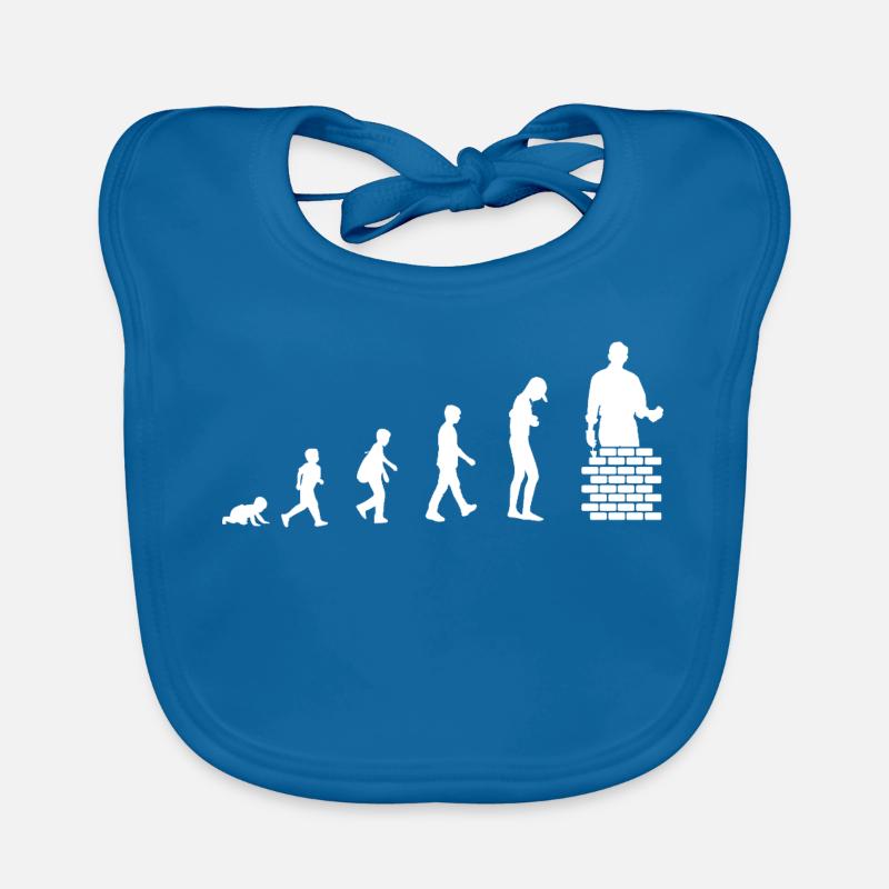 Evolution from baby to bricklayer / profession Organic Baby Bibs