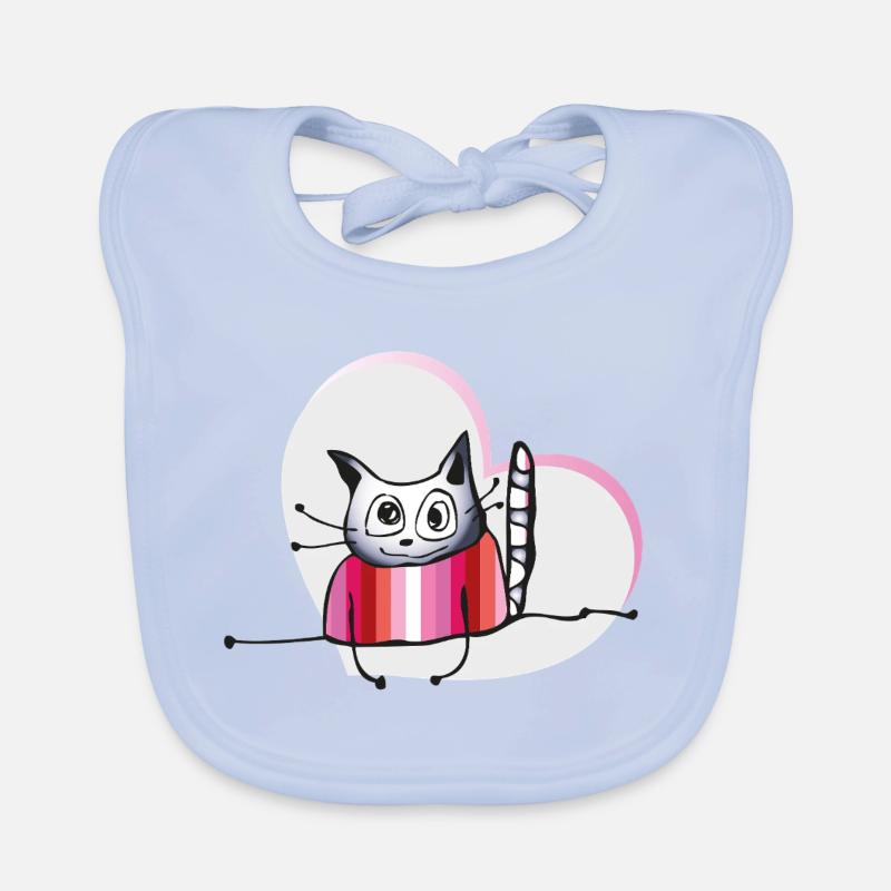 Chat lesbien Bavoir bio Bébé