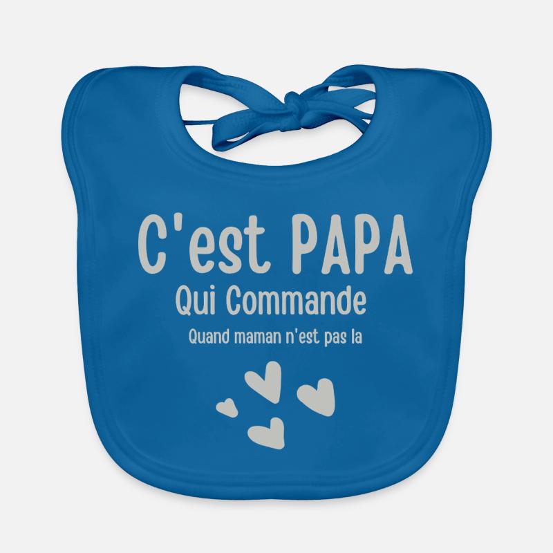 It's Dad who orders when Mom is absent Organic Baby Bibs