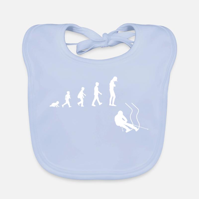 Évolution de bébé à skieur alpin Bavoir bio Bébé