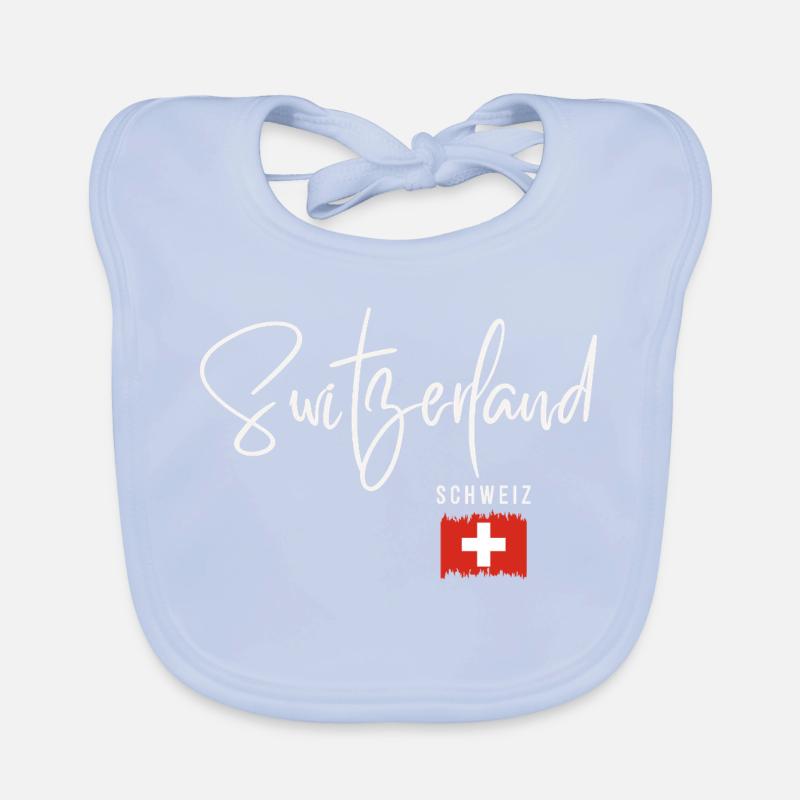 Schweizer Wurzeln, ich liebe die Schweiz Baby Bio-Lätzchen