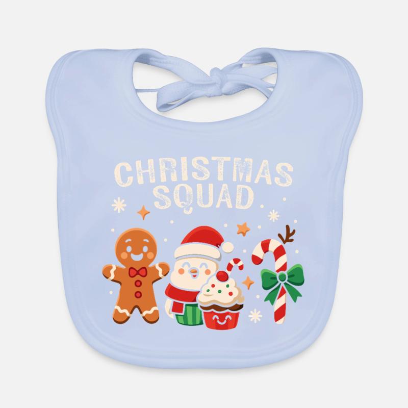 Escouade de Noël - Funny Candy Bavoir bio Bébé