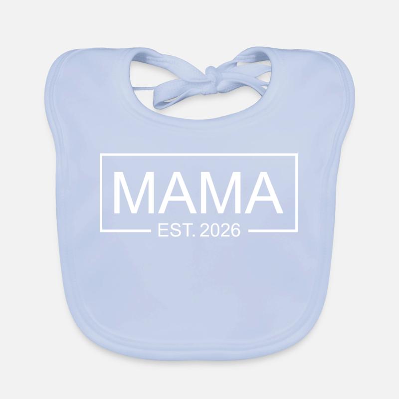 Idée cadeau de grossesse Mama Est 2026 Bavoir bio Bébé