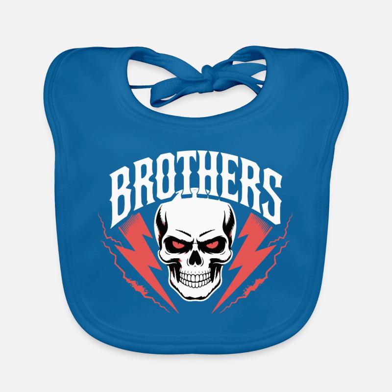 Brothers Skull Thunder Crest Bavoir bio Bébé