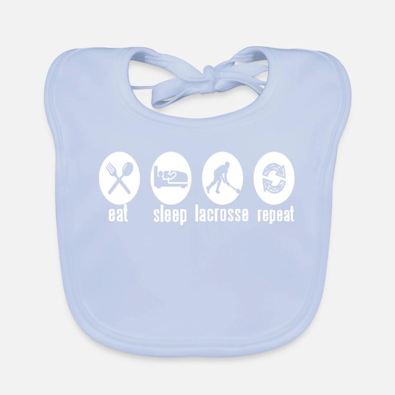 Manger Dormir Crosse Répéter Routine Vie sportive Bavoir bio Bébé