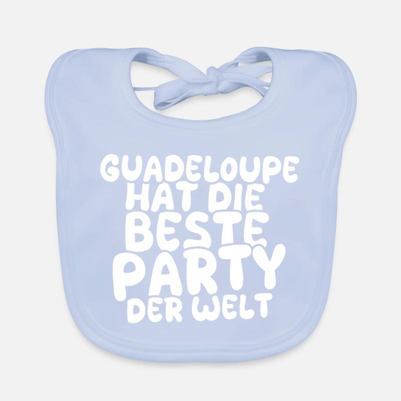 Gift for Guadeloupe Organic Baby Bibs