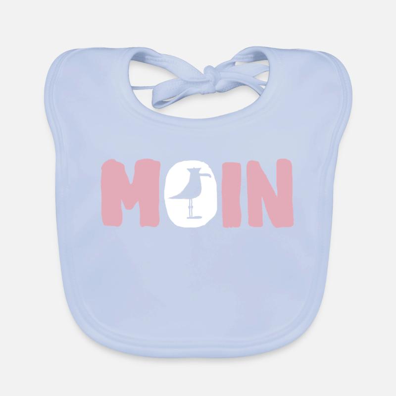 Moin mit Möwe Baby Bio-Lätzchen