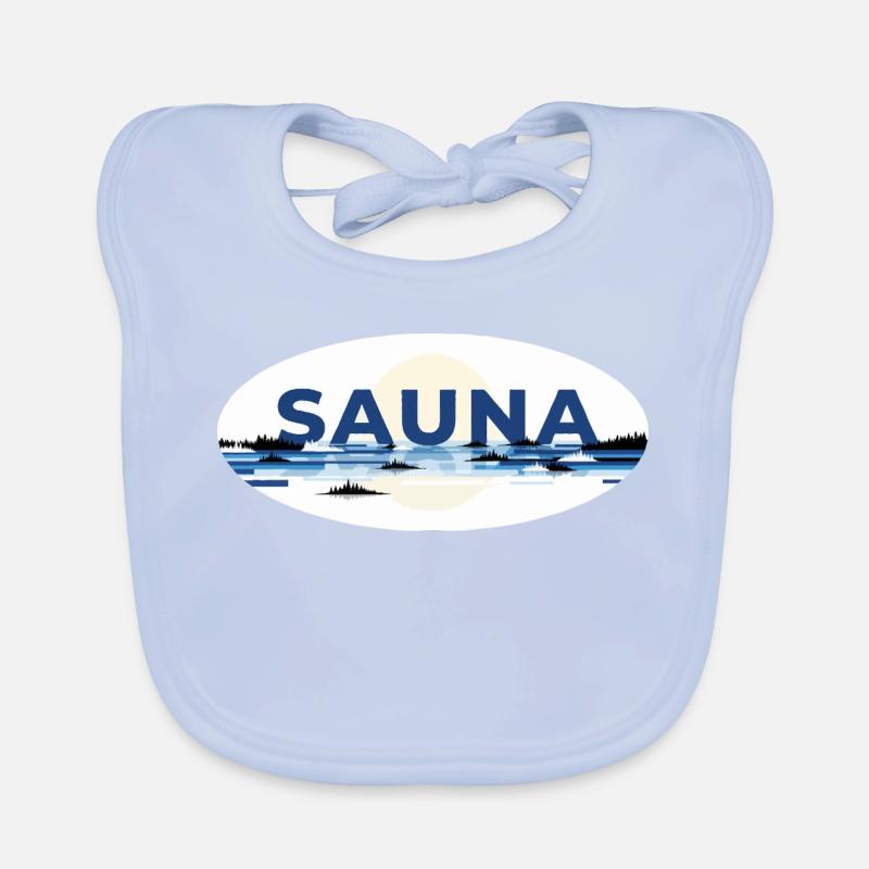 Sauna Finlande Bavoir bio Bébé