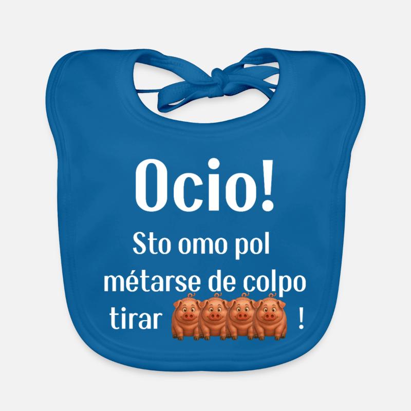 Funny typical Venetian phrase Organic Baby Bibs