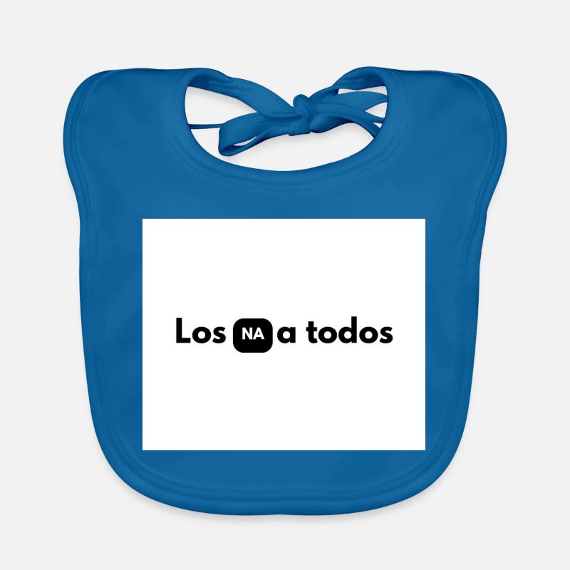 NA in black box between letters Organic Baby Bibs