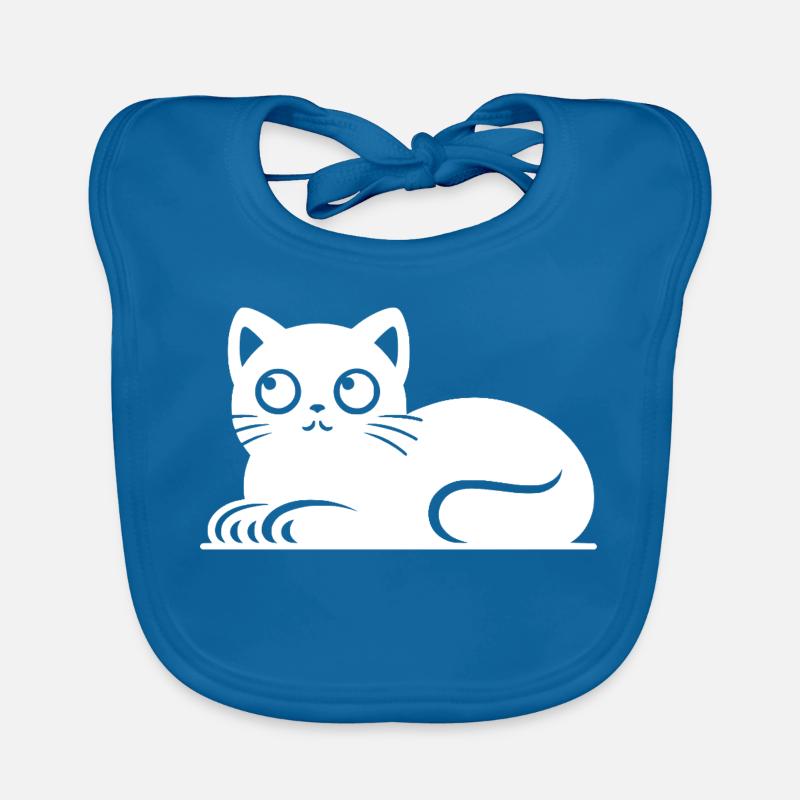 Dessin mignon de style tatouage de chat chat Bavoir bio Bébé
