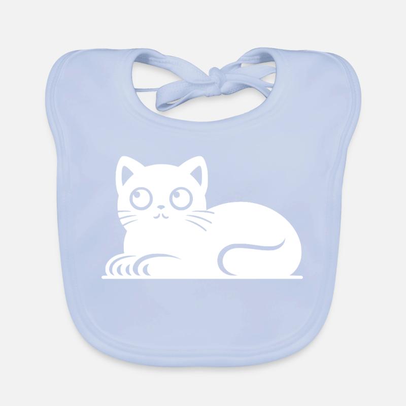 Dessin mignon de style tatouage de chat chat Bavoir bio Bébé