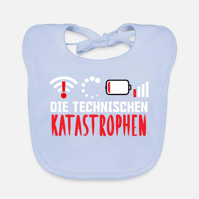 Nerd Computer THE TECHNICAL CATASTROPHES FUNNY Organic Baby Bibs