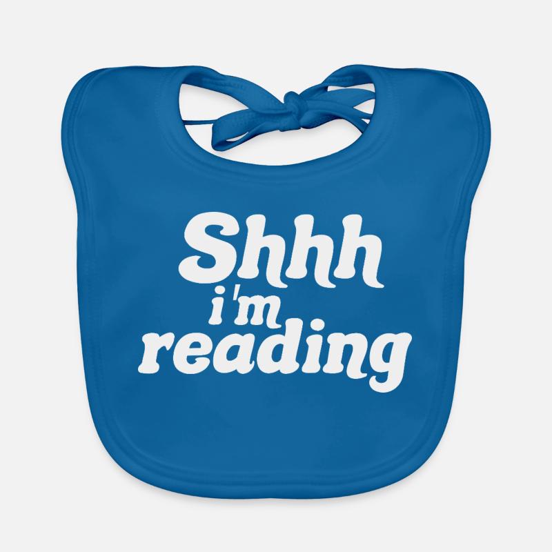 Be quiet! I Read - Silence, I Read - Book Reading Organic Baby Bibs
