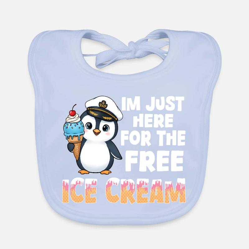 Penguin Captain Tee Organic Baby Bibs