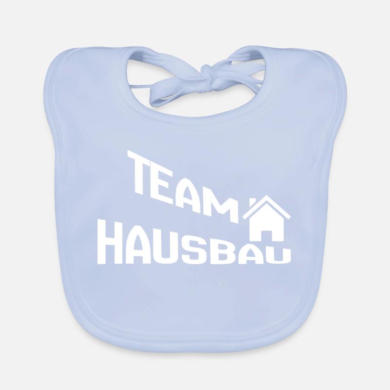 Team House Construction Organic Baby Bibs