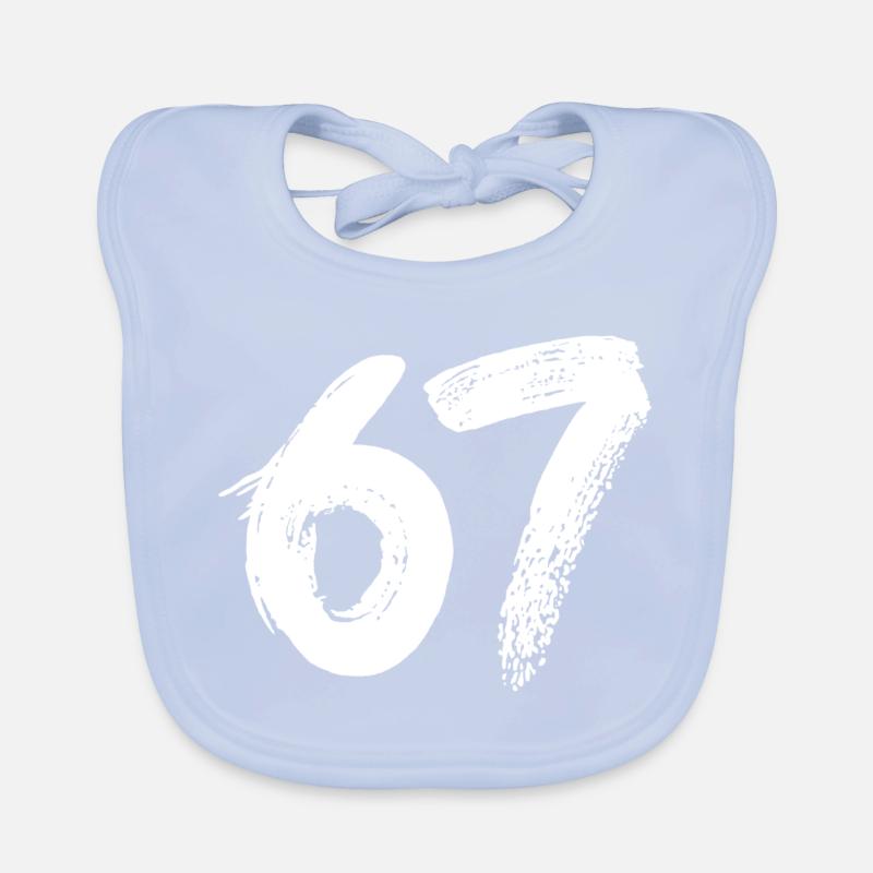 67 White Paint Organic Baby Bibs