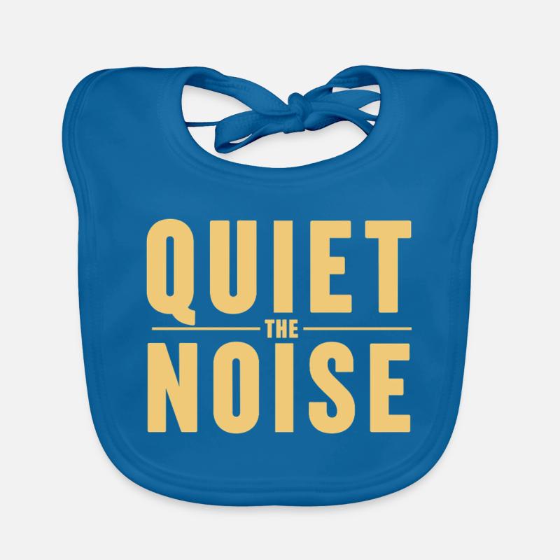 Déclaration de pleine conscience silencieuse Le bruit Silence Bavoir bio Bébé