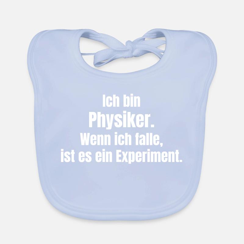 Physiker Humor Fall-Experiment Baby Bio-Lätzchen