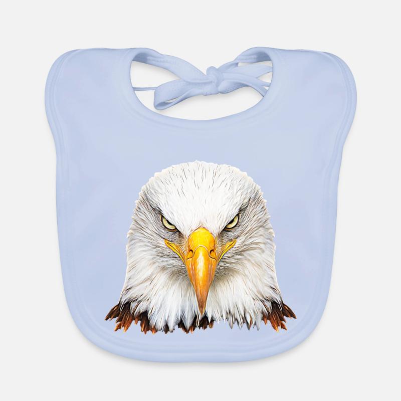 Bald eagle Organic Baby Bibs