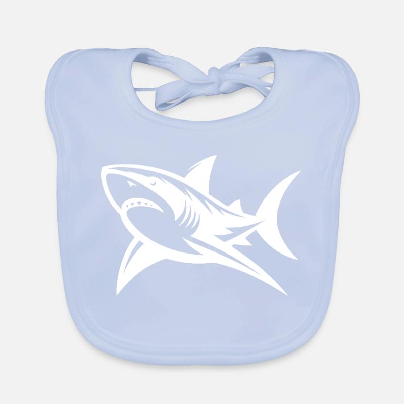 Sourire est difficile avec autant de blagues sur les dents sur le requin Bavoir bio Bébé
