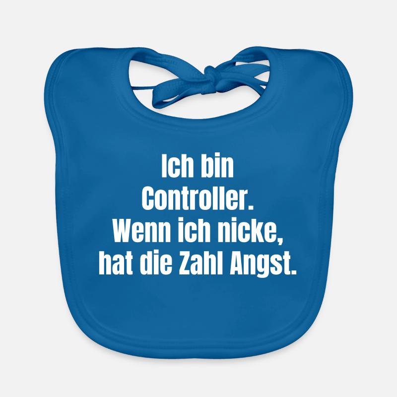 Ich bin Controller – Zahlenangst Spruch Baby Bio-Lätzchen