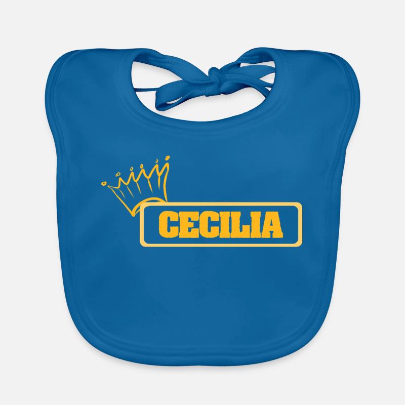 Cecilia als Name Baby Bio-Lätzchen