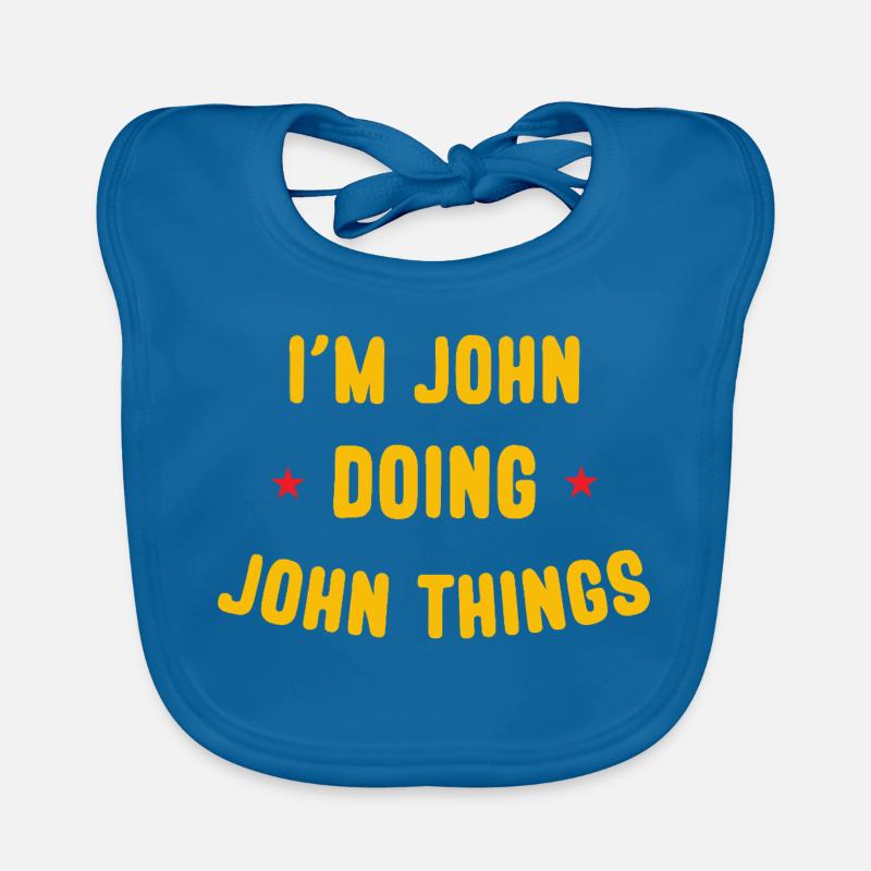 Je suis John faisant des choses drôles de John Bavoir bio Bébé