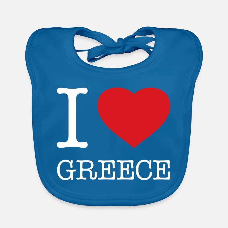 I love Greece Organic Baby Bibs