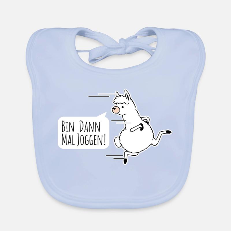 Schnell wie ein Lama! Ist ein Lama schnell? Baby Bio-Lätzchen