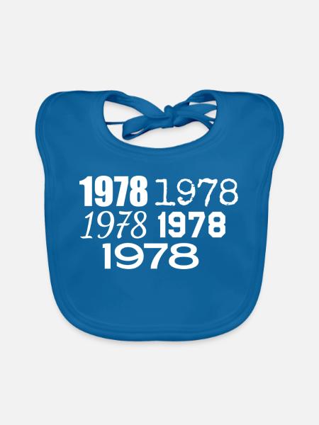 1978 - Baby Bio-Lätzchen - Pfauenblau