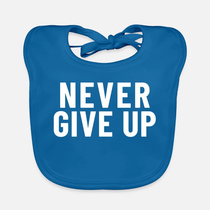 Never Give Up Baby Bio-Lätzchen