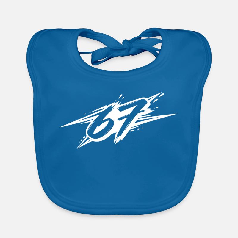 67 - Baby Bio-Lätzchen - Pfauenblau