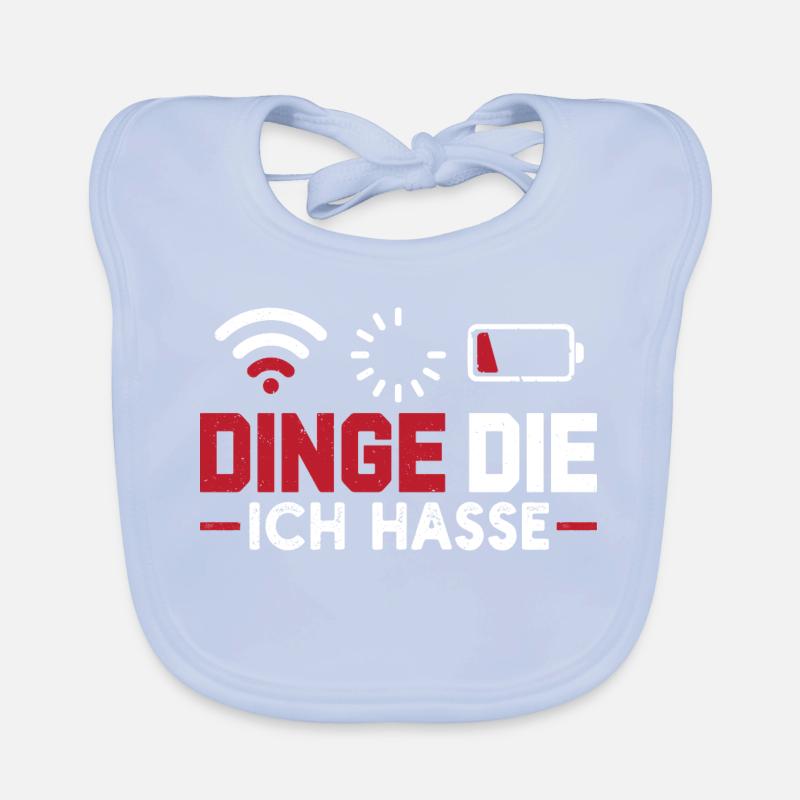 Nerd Computer THINGS I HATE FUNNY Organic Baby Bibs