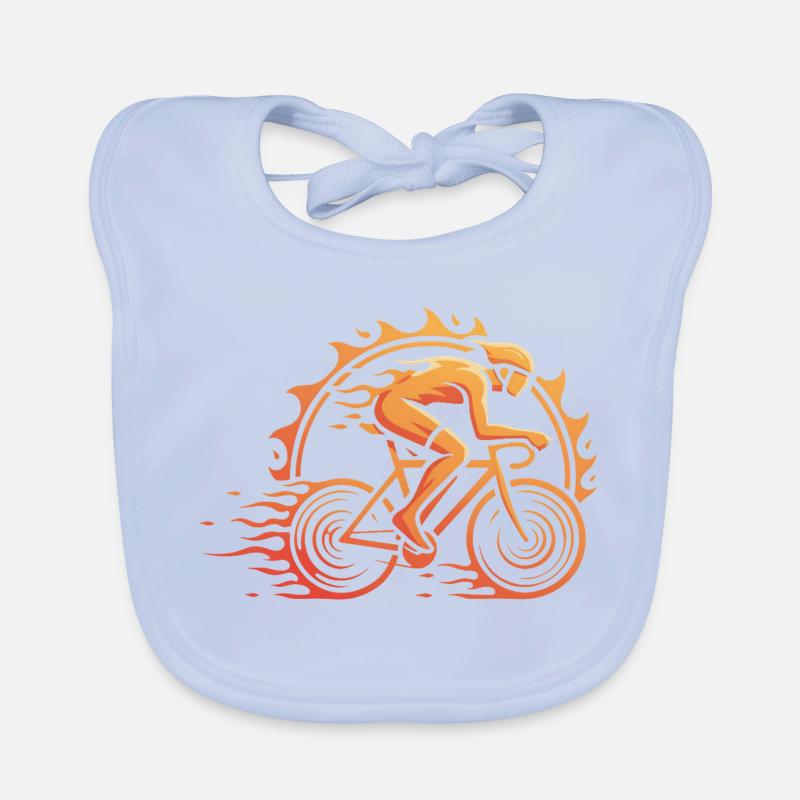 Fahrradfahrer Baby Bio-Lätzchen