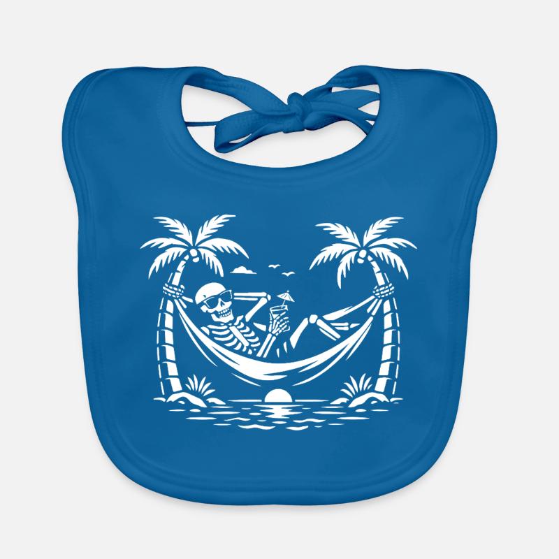 Skeleton Hammock Paradise Organic Baby Bibs