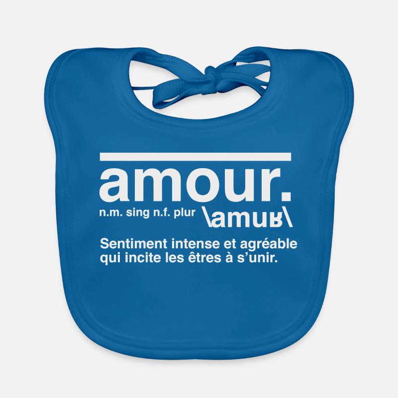 Love Definition Dictionary Style Organic Baby Bibs