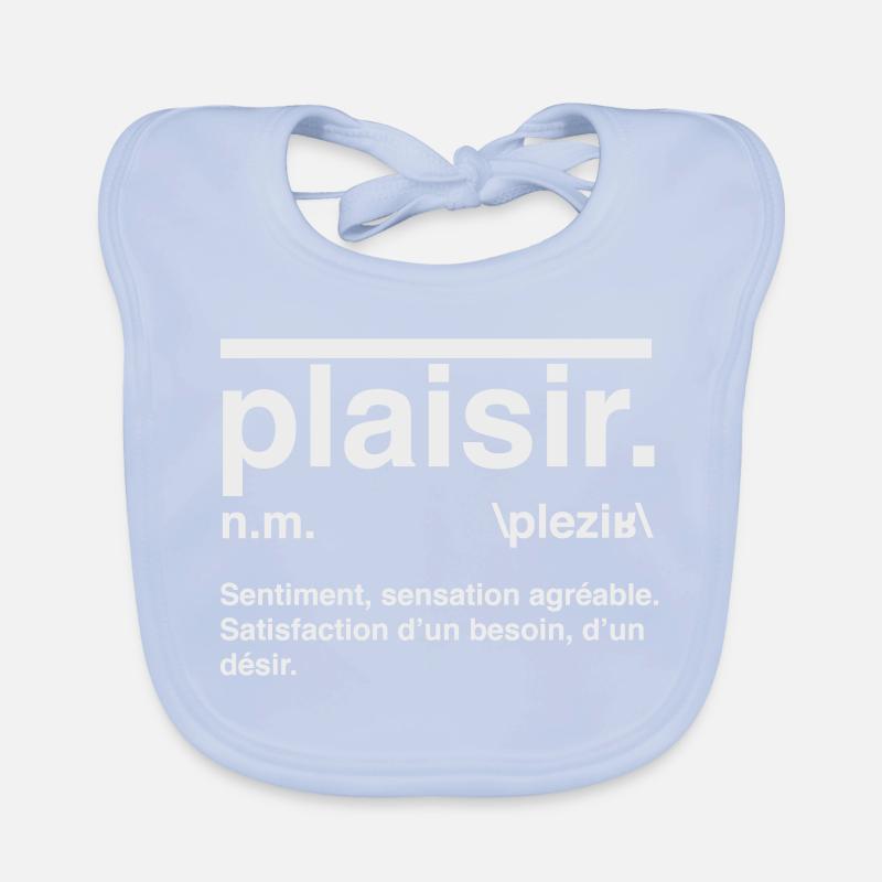 Pleasure Definition Dictionary Style Baby Bio-Lätzchen
