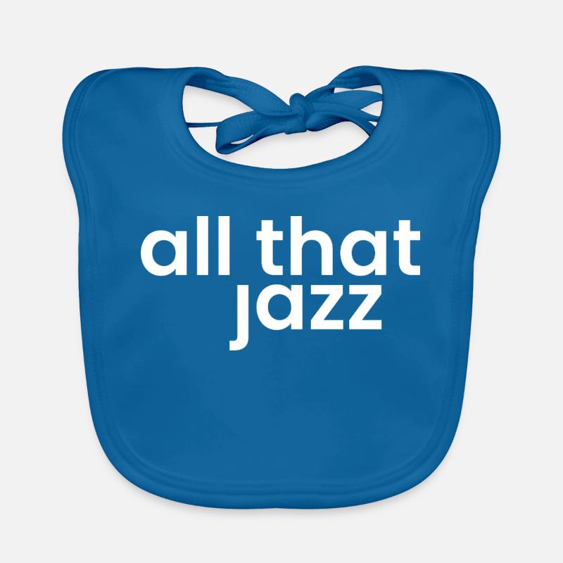 Jazz Phrase Bold Typography Organic Baby Bibs