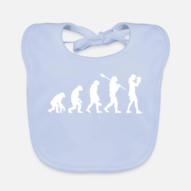 Boxing Evolution : Boxeuse Sportive Féminine Bavoir bio Bébé