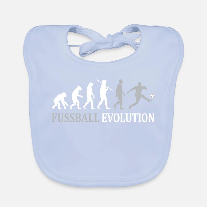 Fußball Evolution – Vom Affen zum Kicker Baby Bio-Lätzchen