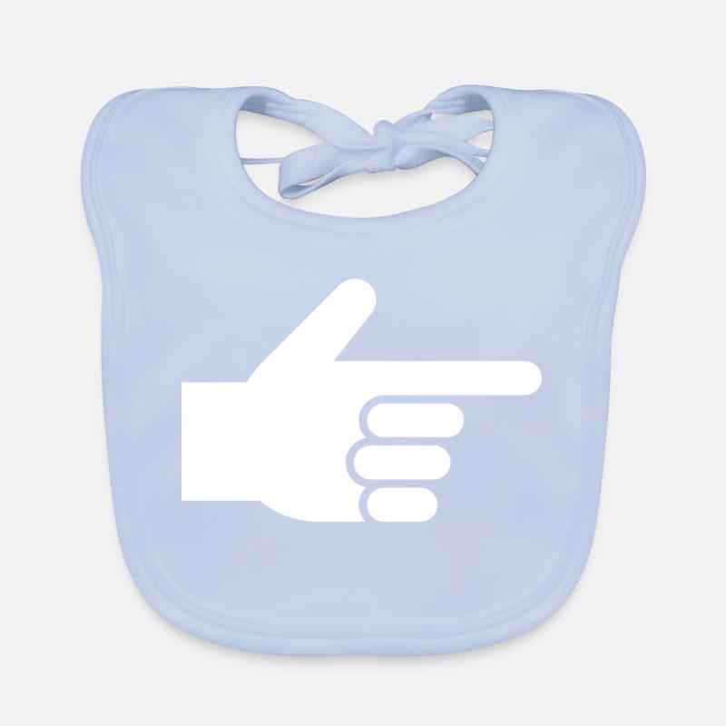 Hand, index finger, pointer Organic Baby Bibs