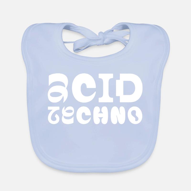 Typographie Acid Techno Pulse Bavoir bio Bébé