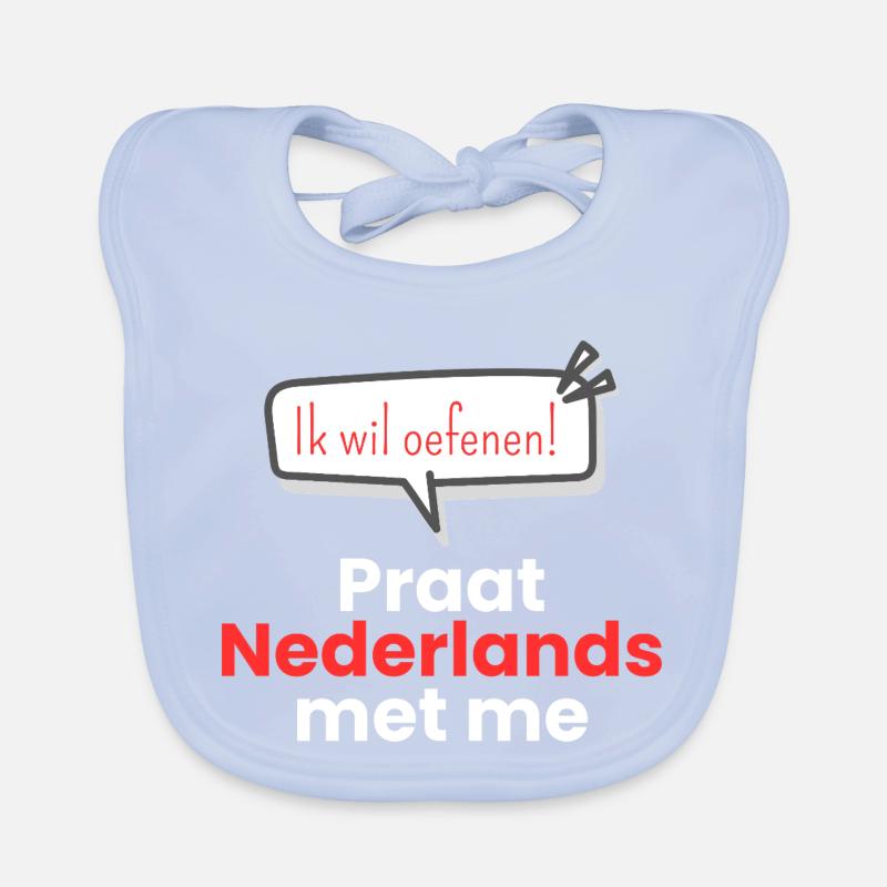 Speak Dutch with me Organic Baby Bibs