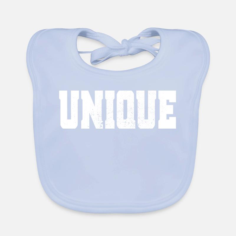 Unique Einzigartig Unikat Selbstwert Einzig Artig Baby Bio-Lätzchen