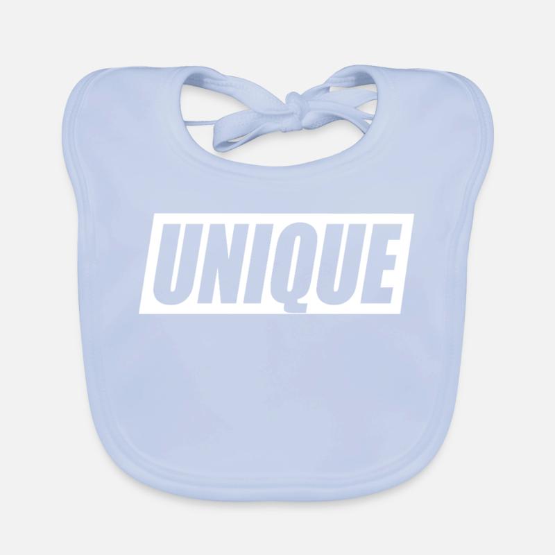 Unique Einzigartig Unikat Selbstwert Einzig Artig Baby Bio-Lätzchen