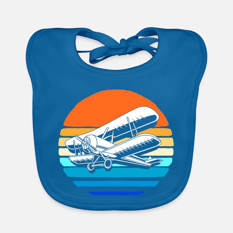 Avion modèle modèle Bavoir bio Bébé