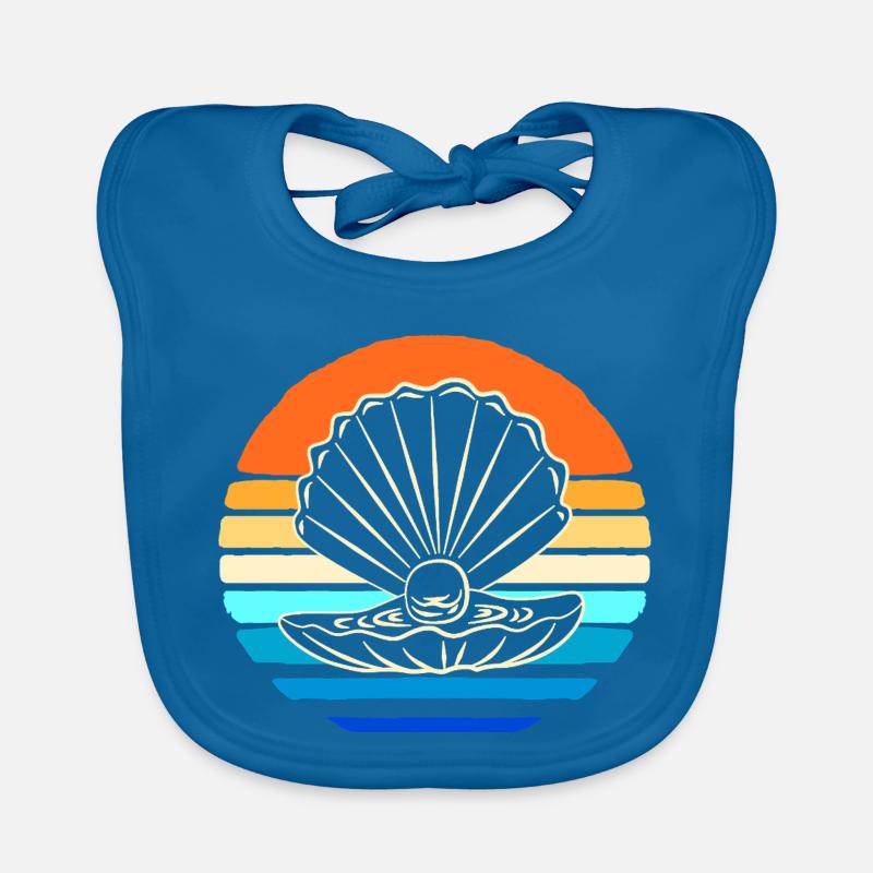 Shell collector shell Organic Baby Bibs